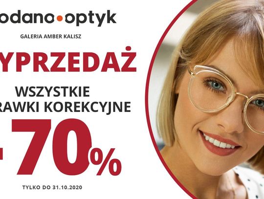 70% rabatu na WSZYSTKIE oprawki w KODANO Optyk!