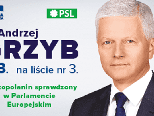 Andrzej Grzyb- kandydat do Parlamentu Europejskiego