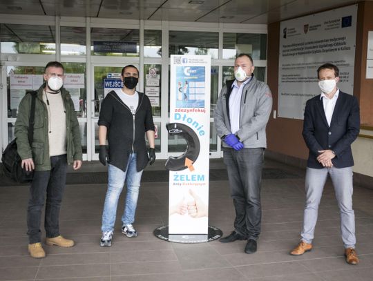 Automat odkażający dla szpitala. Potrzeba jeszcze pieniędzy na klimatyzację