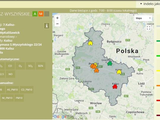 Bardzo zła jakość powietrza!