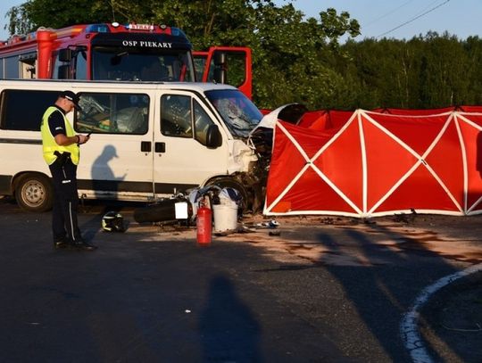 Busem zajechał mu drogę. 24- letni motocyklista zginął na miejscu