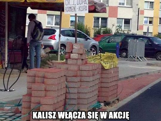 „Ch…j, dupa i kamieni kupa” na ul. Poznańskiej