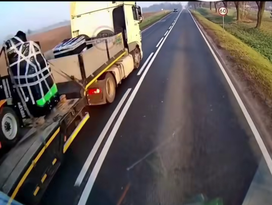 Ciężarówką wyprzedza na czołówkę! Nagranie STOP CHAM