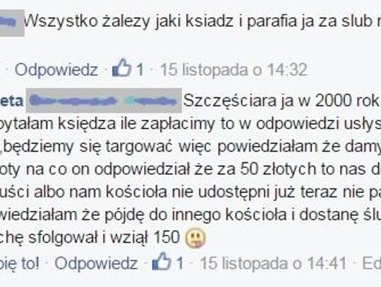 „Co łaska, ale 500 złotych się należy” – czytelnicy o ofiarach dla księży