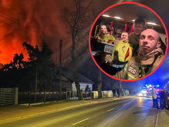 Dom spalony całkowicie. „Strażacy zostali oderwani od stołów”
