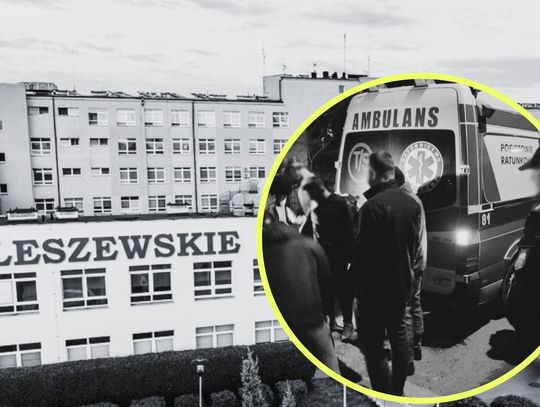 Dramat w pleszewskim szpitalu. Młody mężczyzna wyskoczył przez okno