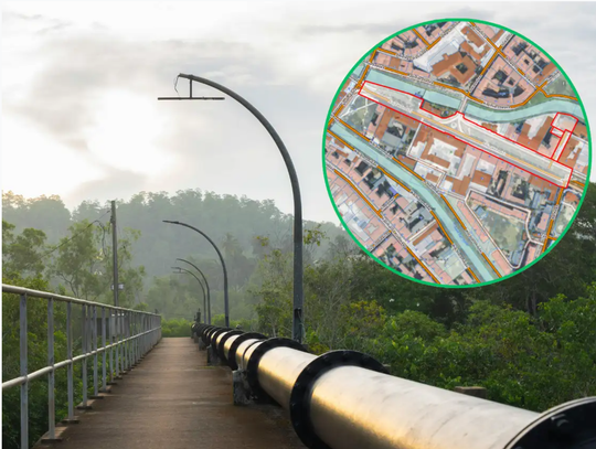 Duża inwestycja infrastrukturalna. Rurociąg nad rzeką