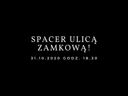 Dziś kolejny spacer ul. Zamkową – ze zniczami i cmentarnymi kwiatami