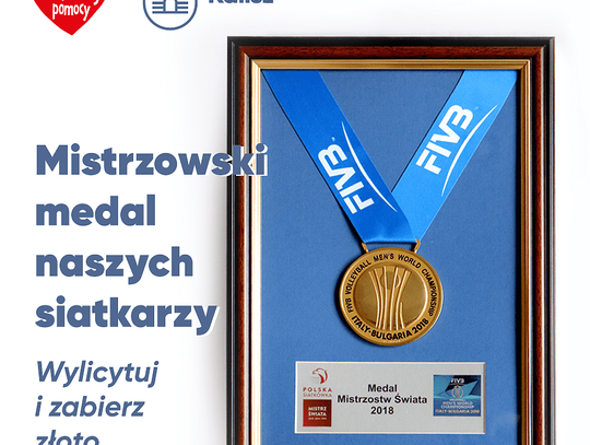 Gratka dla kibiców siatkówki. Złoty medal MŚ na licytacji WOŚP