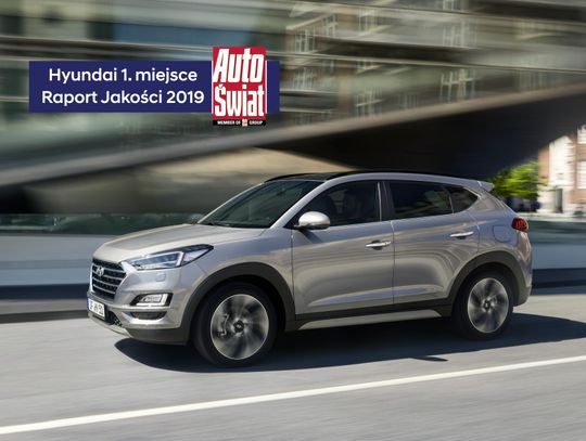 Hyundai nr 1 w Raporcie Jakości tygodnika Auto Świat  (nr 5, 28 stycznia 2019) drugi raz z rzędu