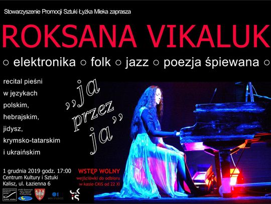 „Ja przez Ja„. Koncert Roksany Vikaluk w Centrum Kultury i Sztuki w Kaliszu