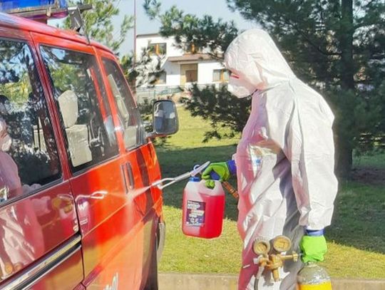 Jednostka straży pożarnej w Kaliszu już po dezynfekcji ZDJĘCIA