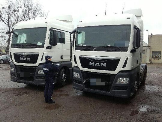 Kaliska policja odnalazła dwa skradzione TIR-y