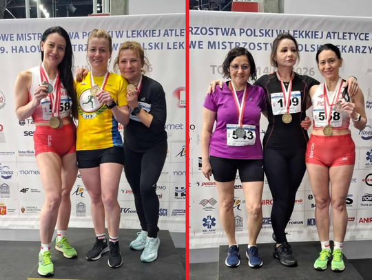 Kaliszanki medalistkami Halowych Mistrzostw Polski Masters ZDJĘCIA