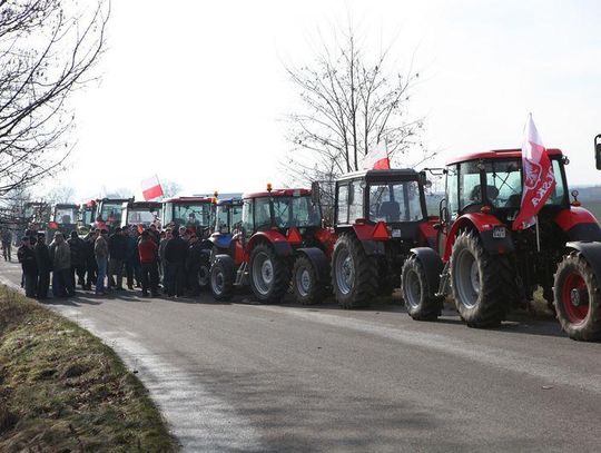 Kilkadziesiąt ciągników ruszyło na Kalisz