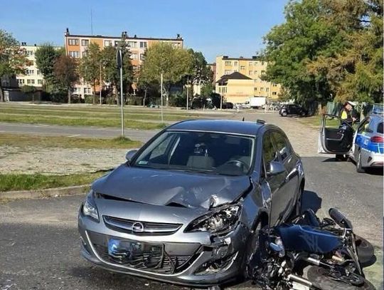 Kolejny wypadek z motocyklem. Zawiniła młoda kobieta