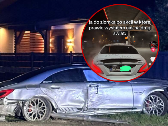 Kto ROZBIŁ sportowego Mercedesa? "Syn VATeusz" ma wielkie problemy...