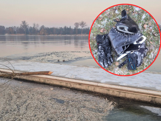 Łyżwiarz pod lodem. Świadkowie ruszyli z pomocą Łyżwiarz pod lodem. Świadkowie ruszyli z pomocą