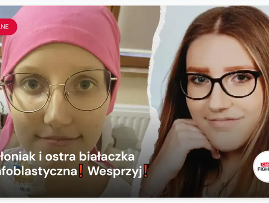 Ma tylko 18 lat i walczy z dwoma nowotworami. Charytatywny kiermasz dla Karoliny