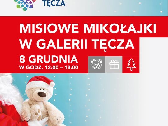 Misiowe Mikołajki w Galerii Tęcza