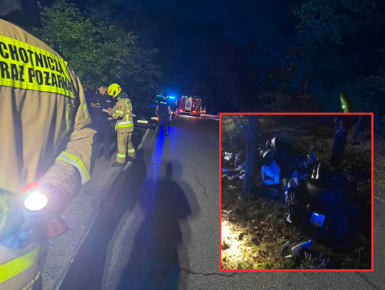 Motocyklem w drzewo. Wypadek na koniec wakacji