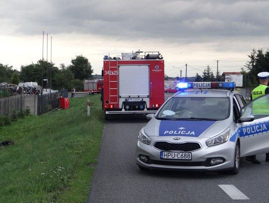 Motocyklista śmiertelnie potrącił pieszego ZDJĘCIA