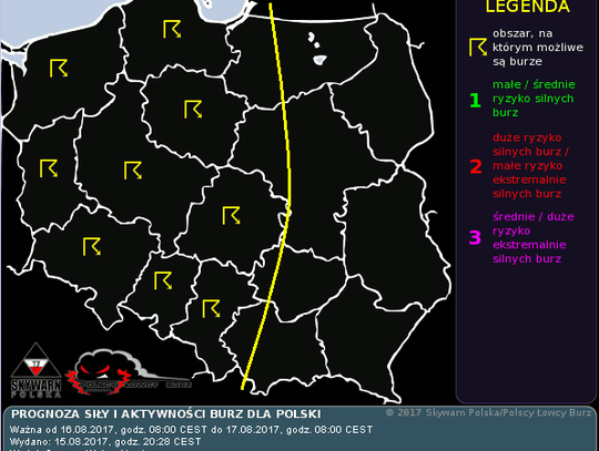 Możliwe burze i opady deszczu, ale nie tak gwałtowne jak w piątek