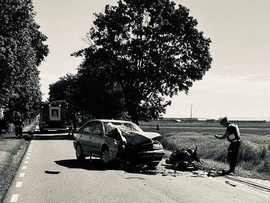 Nie udało się go uratować... Nie żyje 27-letni motocyklista