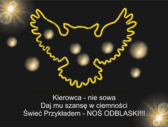 Noś odblaski, świeć przykładem! - apeluje policja