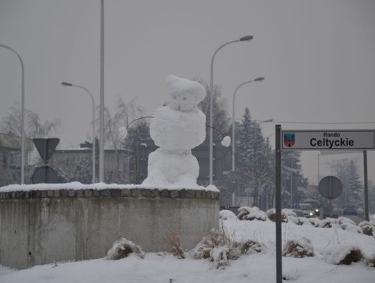 Nowa rzeźba na Rondzie Celtyckim