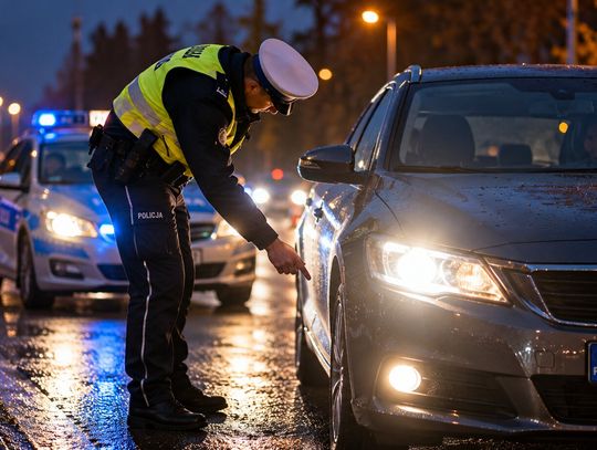Policja patrzy na światła. Mandat to nie wszystko