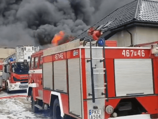 Olbrzymi pożar pod Kępnem ZDJĘCIA i WIDEO