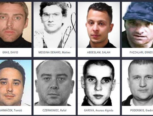 Oto najbardziej poszukiwani przestępcy