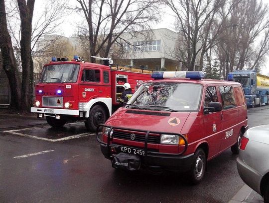 Palił się zakład Dossche w Kaliszu ZDJĘCIA