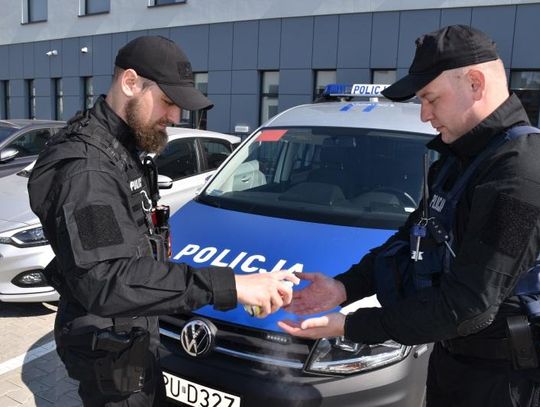 Płyny do dezynfekcji dla kaliskich policjantów