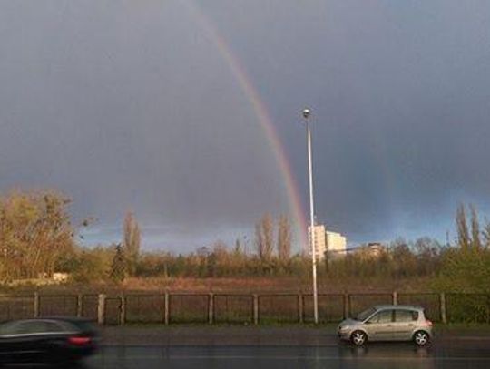 Podwójna tęcza nad Kaliszem ZDJĘCIA