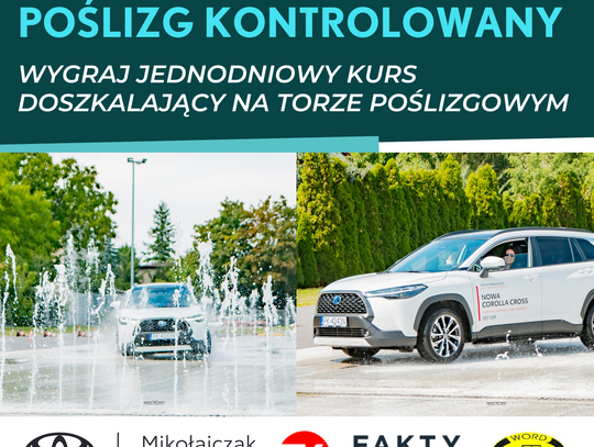 „Poślizg kontrolowany”. Z Faktami, Toyotą i WORD-em darmowe kursy