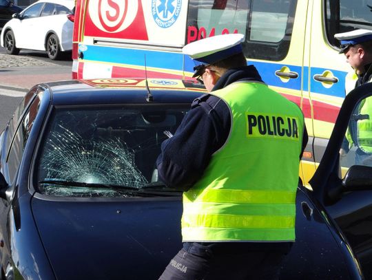 Potrącenie kobiety na Szlaku Bursztynowym ZDJĘCIA