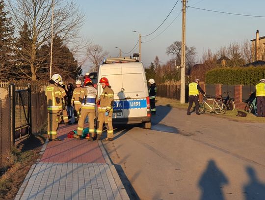 Potrącenie nastolatki na rowerze