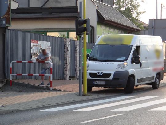 Potrącenie rowerzystki na ul. Warszawskiej ZDJĘCIA