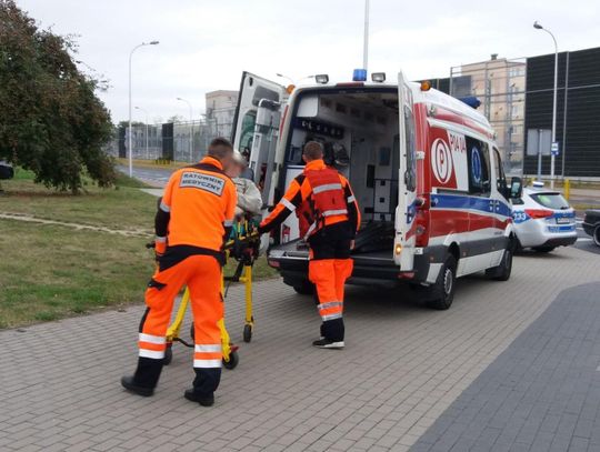 Potrącenie rowerzysty na Szlaku Bursztynowym ZDJĘCIA