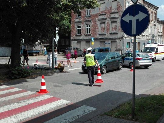 Potrącenie rowerzysty na ul. Dobrzeckiej ZDJĘCIA