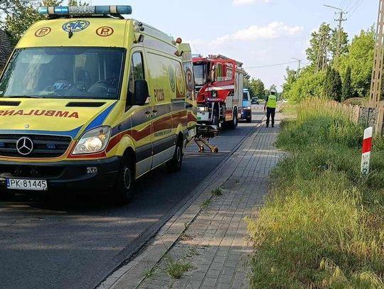 Potrącona nastolatka. Poważny wypadek na DW449