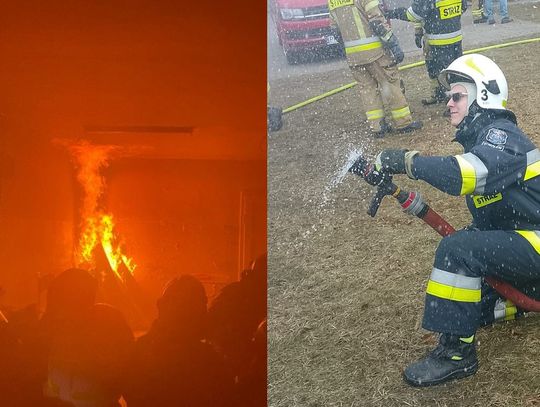 Pożar w remizie OSP. Temperatura wzrosła do 500 stopni