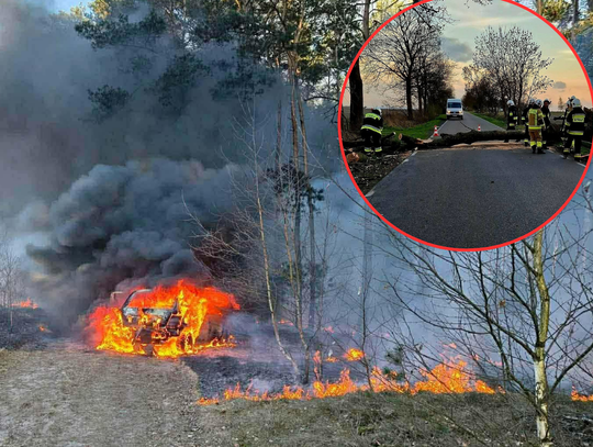 Pożary, wiatr, brak prądu.  Pogoda namieszała