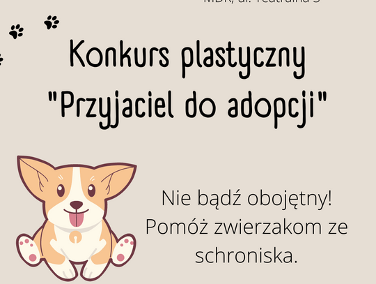 „Przyjaciel do adopcji” – wyjątkowa więź tematem konkursu plastycznego