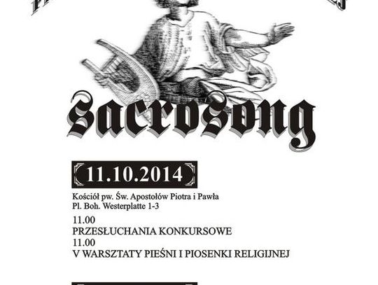 SacroSong 2014 - PROGRAM