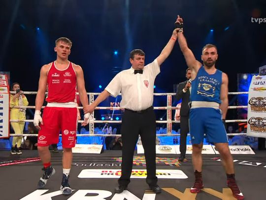 Sebastian Kusz boksował na gali KnockOut Boxing Night 20