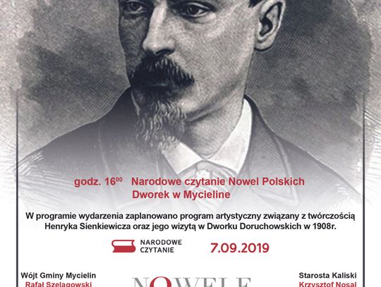 Sienkiewicz gościem Narodowego Czytania w Mycielinie. Noblista w przeszłości bywał w tych stronach