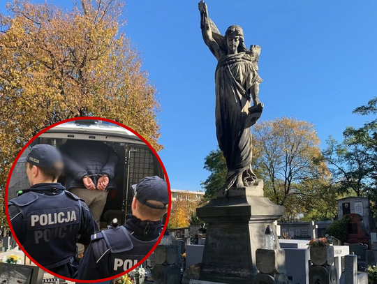 SKANDAL po pogrzebie w Kaliszu. Kryminalni ujęli go po dobie